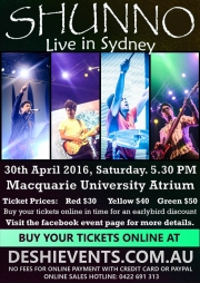 SHUNNO Live In Sydney